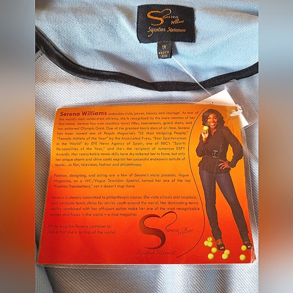Serena Williams Signature Collection Light Weight Jacket Size 1X New - Picture 4 of 6